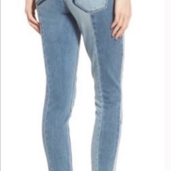 BLANK-NYC the reade crop patchwork jeans size 27 - Picture 2 of 10